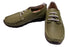 【arui_toe 3955BL カーキ】本革コンフォートモカシンデッキシューズ